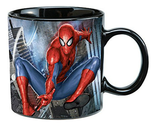 Vandor Marvel Spider-man 20 Oz Ceramic Heat Reactive Mug -