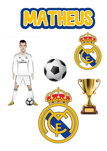 Topo De Bolo Real Madrid Topper