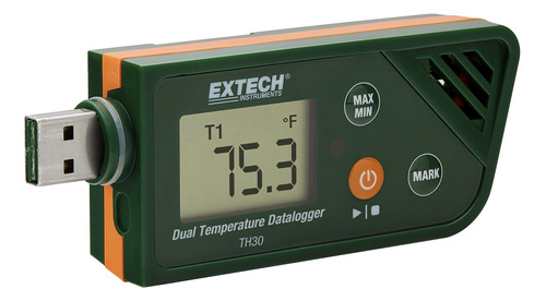 Registrador Dato Extech Th30 Usb Temperatura Dual