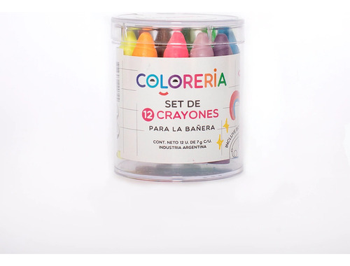Set 12 Crayones Para La Bañera + Esponja Juegos Para El Agua