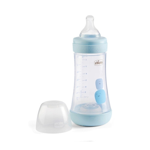  Chicco Mamadera Perfect5 color celeste de 240mL