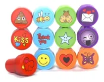 Comprar Sellos Fantasia Emoticones Emojis 12 Unidades Ibi Craft