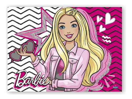 Painel Barbie Aniversário Decoração Decorativo 1,03x1,40m