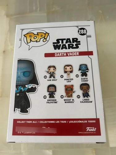 Funko Pop 288 Darth Vader De Star Wars (Usado)