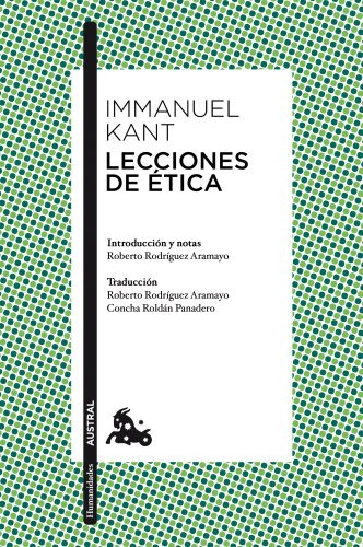 Libro Lecciones De Ética  De Immanuel Kant  Sin Fondo Editor