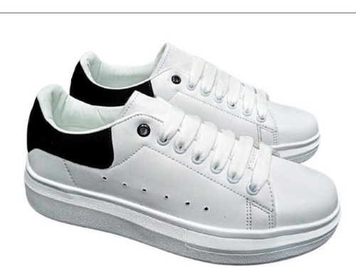 Tenis Blanco Casual Clasico Unisex