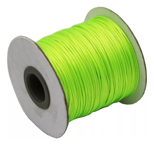 Cordón Tripolino Macramé 1,5mm Rollo 100 Mts Verde Fluor