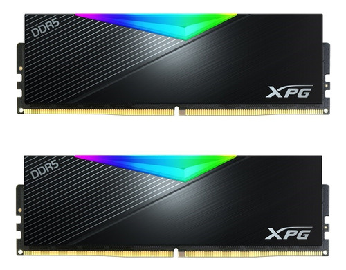 Memoria RAM Adata XPG Lancer Black RGB DDR5 6400 Mhz Cas 32 2x16 GB - 32 GB AX5U6400C3216G-DCLARGBK