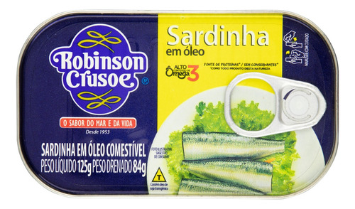 Sardinha com Óleo Robinson Crusoe Lata 84g