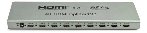 Kit Com 10 - Splitter 2.0 Hdmi 1x8 4k