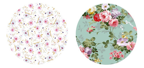 De Cocina De Mantel Elástico De 2 Piezas Con De Flores