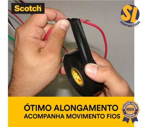 Imagem 4 de 6 de Fita Isolante 33+ 19mmx20m Suporta 105°c Scotch 3m