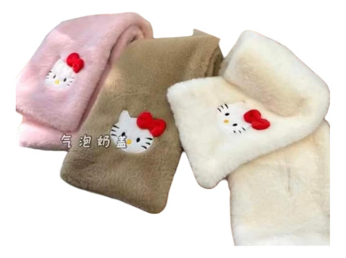 Bufanda Hello Kitty Sanrio Invernal Suave Acolchonada