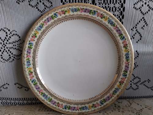 Finos Platos Antiguos Porcelana Limoges Impecable Estado 