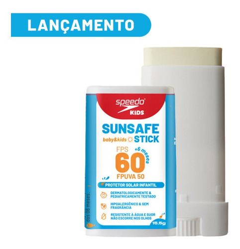 Protetor Solar Infantil Sunsafe Baby & Kids 15,5g Speedo