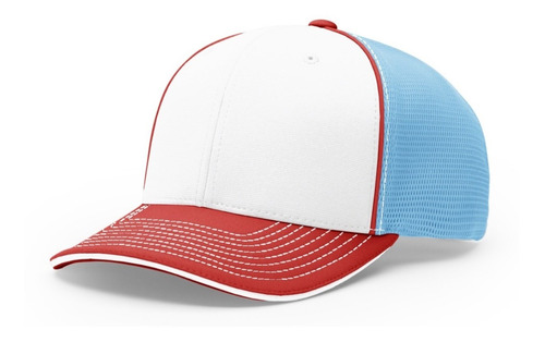 Gorra Richardson 172 White /  Columbia Blue / Red