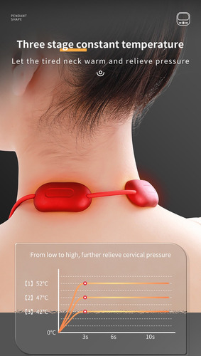 Mini Portátil Calefacción Pulsación Masajeador De Cuello