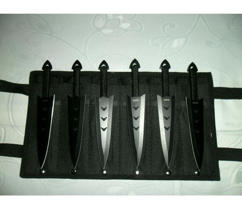 Imagen 4 de 5 de 6 Cuchillos Kunai Lanzamiento +regalo 2 Estrellas Shuriken