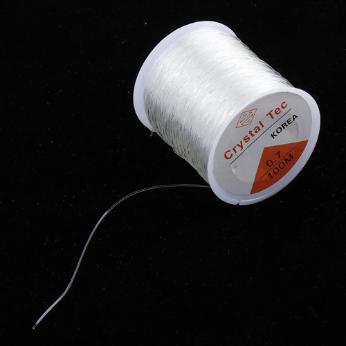 2 Rollos De Hilos Elásticos Transparentes Para Hacer Joyas,