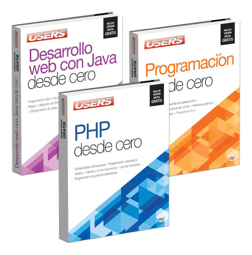 Libro: Pack 3 Libros: Desarrollo Con Java Desde Cero; Progra