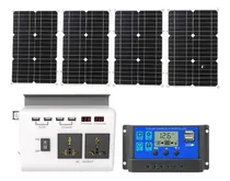 Comprar Kit De 100w Panel Solar+600w(pico) Inversor 12v A 220 O 110v