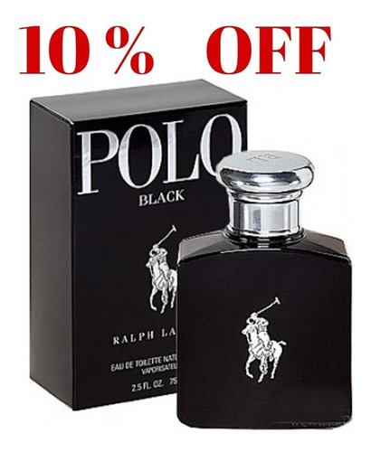 Perfume Polo Black 75 Ml Edt Original Sellado En Oferta 