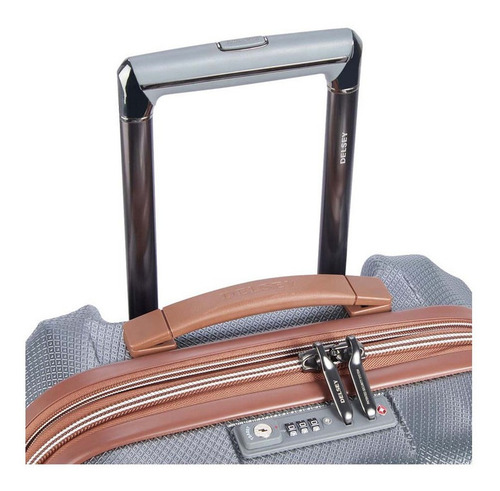 Maleta Carry On 55 Cm. Expandible Delsey St. Tropez Color Plateado