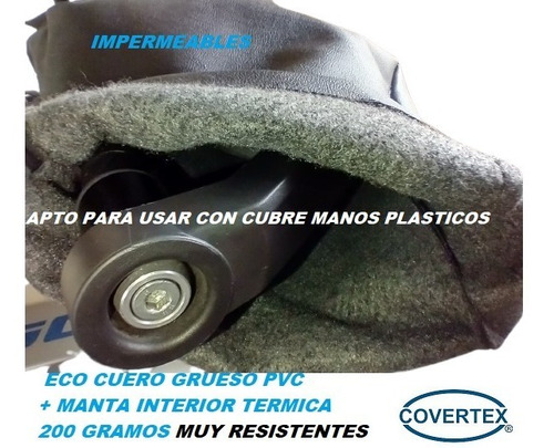 Imagen 3 de 10 de Cubre Manos Moto Con Reflex Termica Impermeable Covertex N1