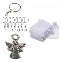 Comprar 20 Llaveros Angelito Bautismo Comunion-souvenirs-armar+bolsa