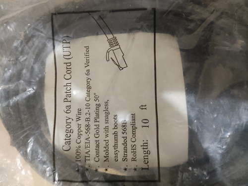 Cable Utp Red Patch Cord Rj45 Cat 6 (Usado)