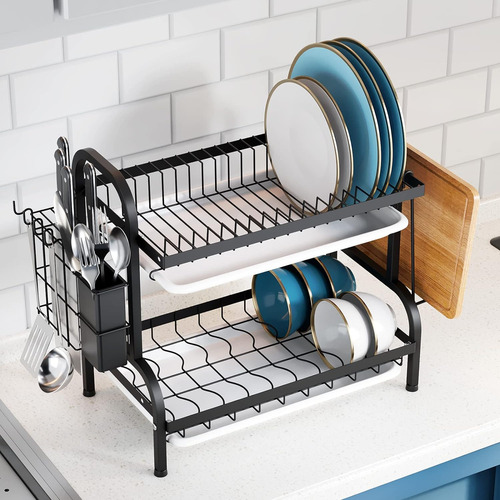 Duanfee Escurridor De Platos - Escurridor De Platos De 2 Niv