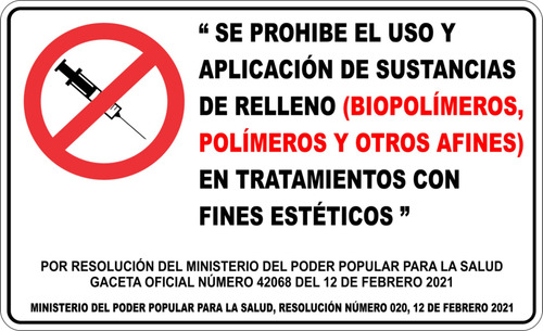 Aviso Adhesivo Ley Señal Prohibición Bio-p Tamaño 80x50cm 