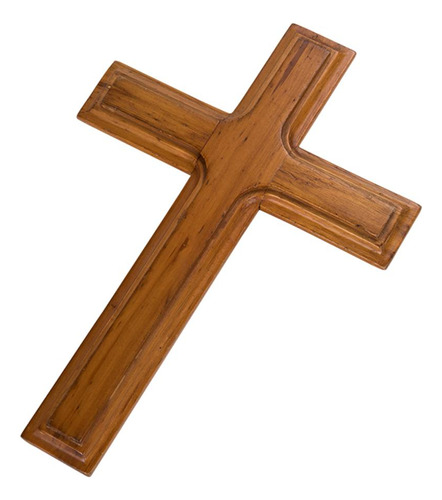 Cruz Religiosa De Madera Con Jesús, Oración Montada En La