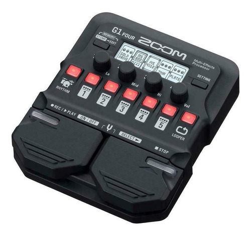Pedal Pedalera De Efecto P Guitarra Zoom G1 Four Negro