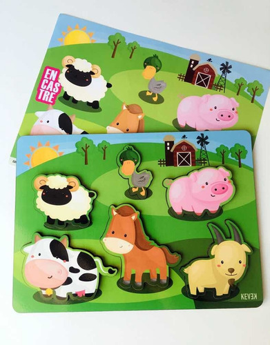 Juego De Encastre - Granja