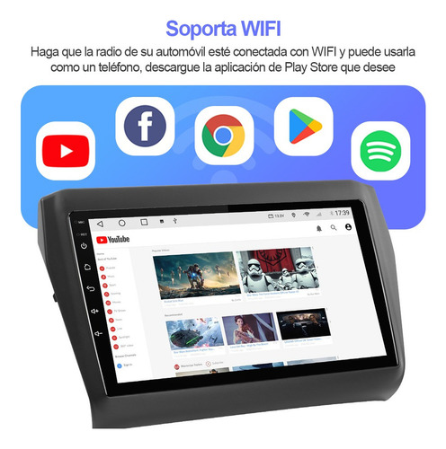 Estéreo 2+32g Para Suzuki Swift 2018-2022 Carplay Gps Wifi