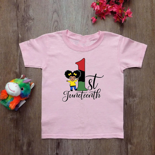 Camisa Para Niña 1st Juneteenth Union Libertad Regalo