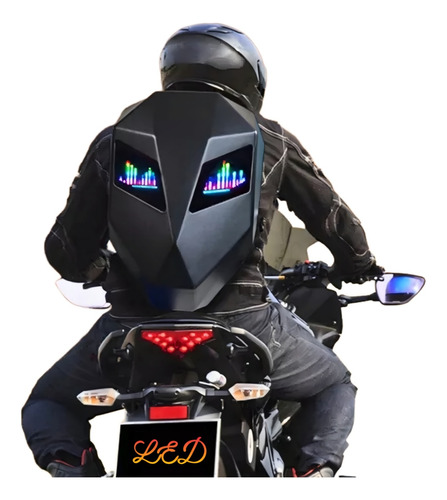 Mochila Led Inteligente Para Motocicleta 