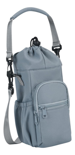 Bolsa De Portador De Botellas De Agua Con Bolsillo Con Azul