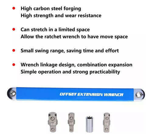 4.5 Kit De Chave De Extensão Hb: Catraca Offset De Aço