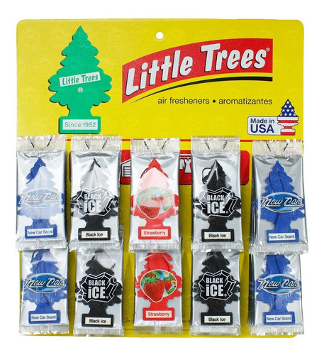 Aromatizante Para Auto Little Trees Pino 48 Piezas Surtido