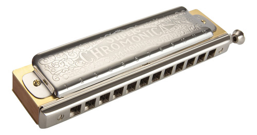 Hohner Super Chromonica Silver Harmonica, Llave De G