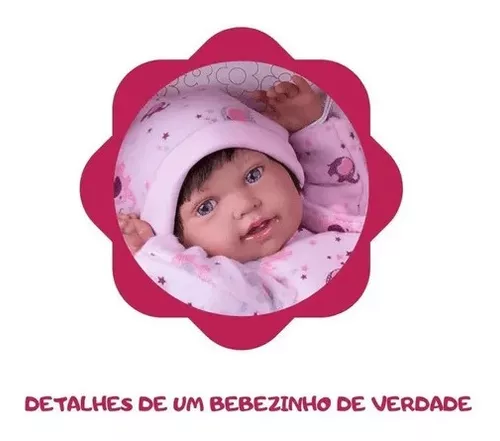 Boneca Bebê Reborn Anny Doll Baby Menina - Cotiplás