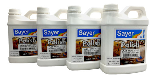 Sayer-polish Abrillantador Y Pulidor Para Madera 4 Pzas