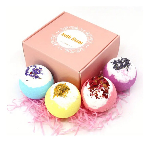 Bombas De Baño Efervescentes Aromática Tina Relajante Pack 4