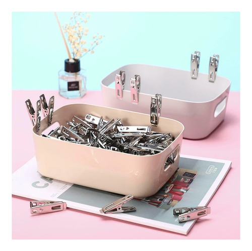 N 80 Pinzas Clips Acero Inoxidable Metal For Ropa Cocina