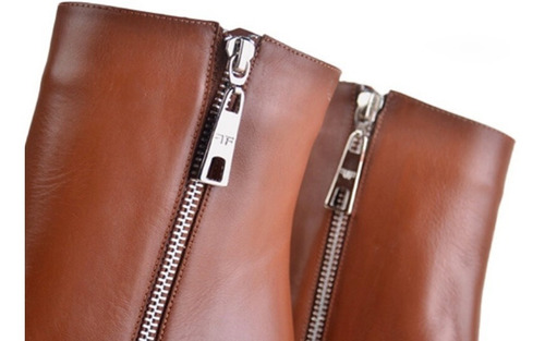 Botinetas Botitas De Mujer De Cuero Fresa - Ferraro