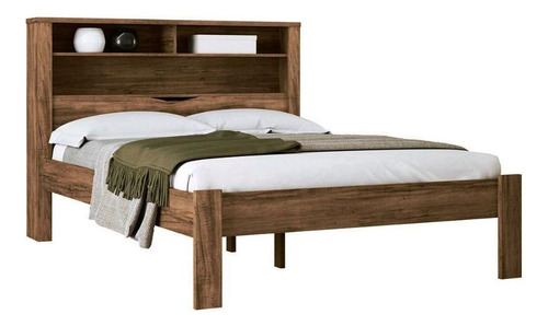 Cama Tradicional Santos Andirá Santos Andirá Casal Cor Marrom-claro Com Um Design De Princesas Fabricado Em Alumínio