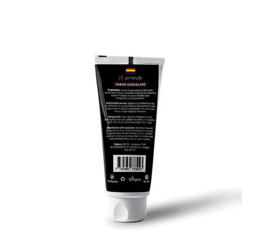 Imagen 2 de 5 de Gel Lubricante Anal Vaginal Prolub Choco Éxtasis 80g Chocolate