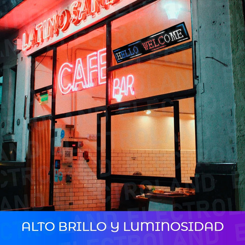 Imagen 5 de 10 de Cartel Led Programable Movimiento Dinamico Multicolor Wifi